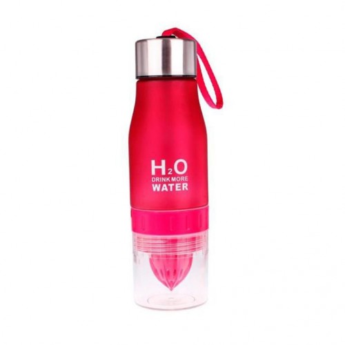 Спортивна пляшка-соковитискач H2O Water bottle Red 500 мл Червоний