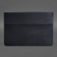 Шкіряний чохол-конверт на магнітах для MacBook 13 Синій Crazy Horse BlankNote