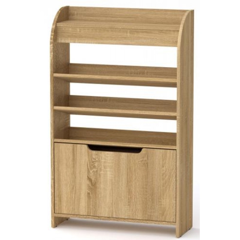 Тумба для взуття з відкритими полицями Компанит ТО 14 70х25х114,2 см Дуб сонома