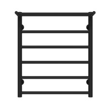 Рушникосушарка водяна Терма П6 500х600 Deffi Чорний (C.TE.60.50.6.B.A)