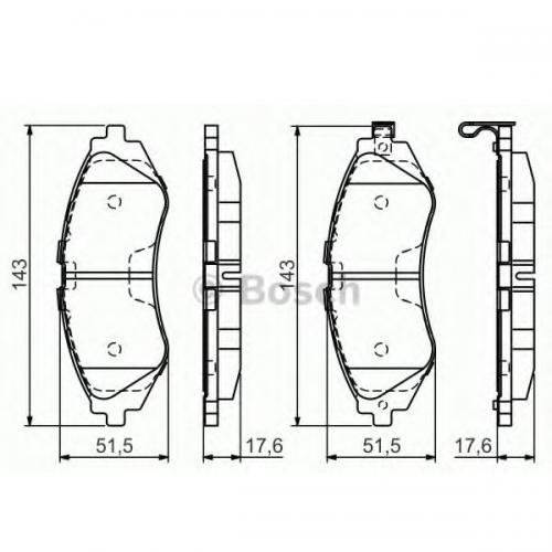 Колодки гальмові Bosch дискові передні CHEVROLET/DAEWOO Nubira F 1.6i-1.8i 0986495059 в інтернет супермаркеті PbayMarket!