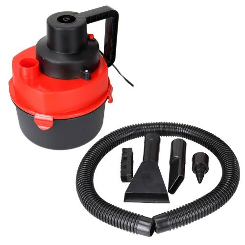 Автомобільний пилосос Turbo Vacuum Cleaner Wet Dry canister 12V з насадками Червоний