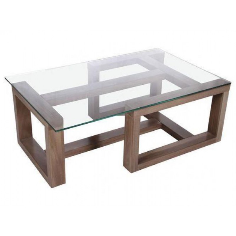 Кавовий журнальний столик у стилі Loft NS-528 530x1100x550 мм Черный