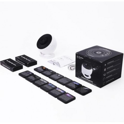 Проектор-нічник зоряного неба Galaxy Light Projector 14.5х14,5х11,5 см Чорно-білий Проектор-нічник зоряного неба Galaxy Light Projector 14.5х14,5х11,5 см Чорно-білий