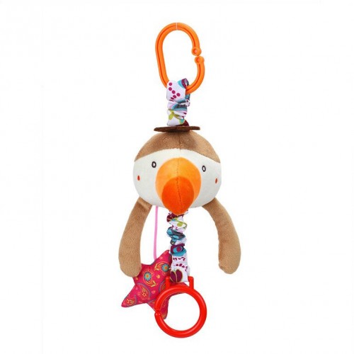 Подвеска на коляску Bambi LL2020-011 с звоночком Тукан Подвеска на коляску Bambi LL2020-011 с звоночком Тукан