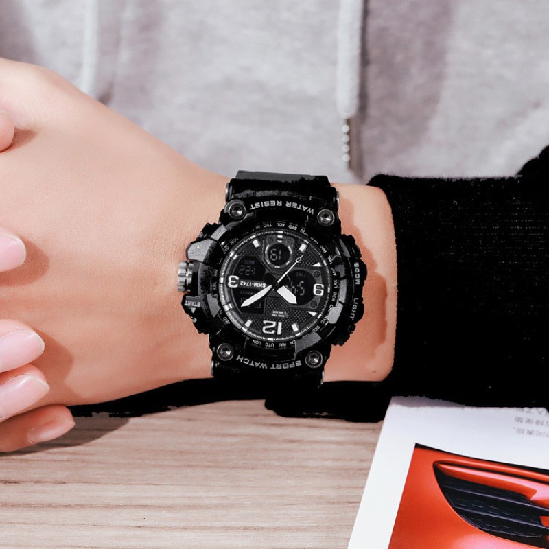 Чоловічий спортивний наручний годинник Skmei 1742 Hamlet Чорний