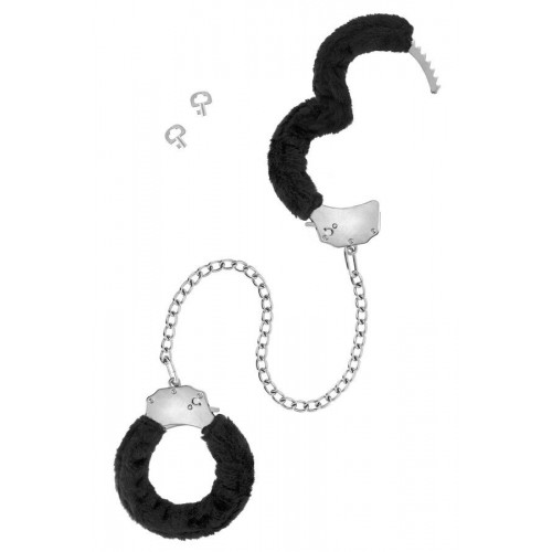 Поножі Fetish Tentation Adjustable metal and fur ankle cuffs