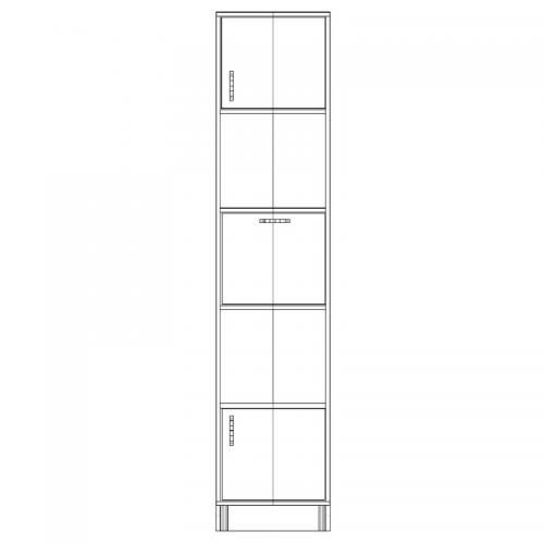 Шафа-Пенал Тиса Мебель ШС-406 Дуб сонома 205x35x45 см Шафа-Пенал Тиса Мебель ШС-406 Дуб сонома 205x35x45 см