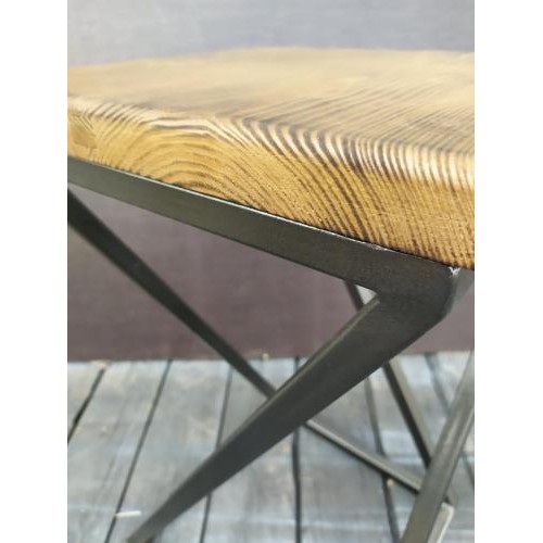 Табурет з металу GoodsMetal у стилі лофт 450х300х300  Табурет з металу GoodsMetal у стилі лофт 450х300х300