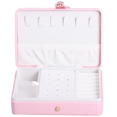 Скринька-органайзер для прикрас YIWU 16x11x4.7 см Рожевий (HP-5-30P)