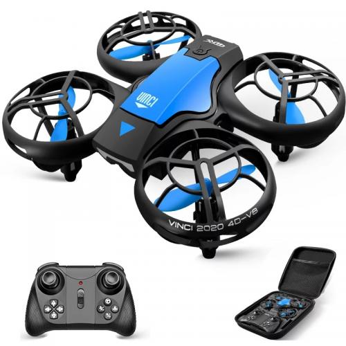 Міні квадрокоптер 4DRC Mini RC Drone V8 з камерою та можливістю робити фліпи Синій Міні квадрокоптер 4DRC Mini RC Drone V8 з камерою та можливістю робити фліпи Синій