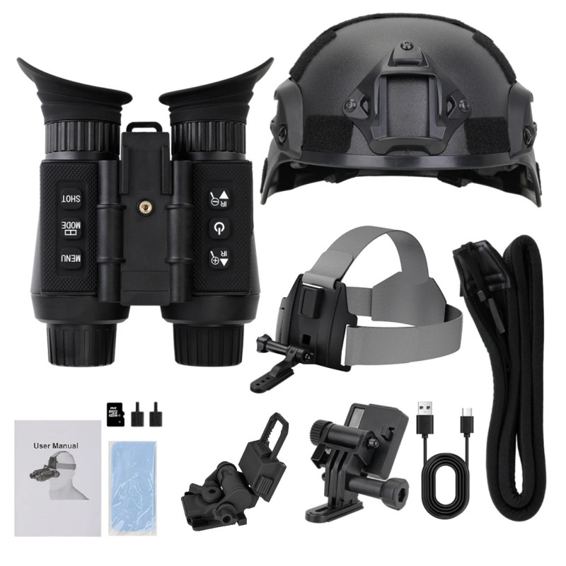 Бінокуляр нічного бачення FMA NV8300 HD 4K до 500м шолом ABS пластик кріплення L4G24 карта 64Гб (2368126223)