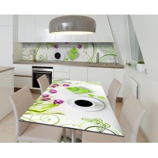 Наклейка 3Д вінілова на стіл Zatarga «Зелений настрій» 650х1200 мм (Z184021/1st)