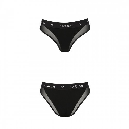 Трусики з прозорою вставкою Passion PS002 PANTIES black, size M в інтернет супермаркеті PbayMarket!