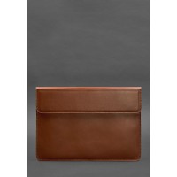 Шкіряний чохол-конверт на магнітах для MacBook 14 Світло-коричневий BlankNote