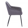 Стул м'який Арно SDM ніжки крашені  метал, велюр сірий