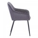 Стул м'який Арно SDM ніжки крашені  метал, велюр сірий