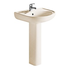 Комплект раковина та ніжка RAK Ceramics Cynthia Wash Basin 800x570x450 мм Слонова кістка (2305831738)