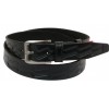 Шкіряний ремінь Skipper 110-130 x 3.5 см Чорний (1020-35)