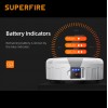 Ліхтар кемпінговий акумуляторний SuperFire T25 400 Lumen IP42