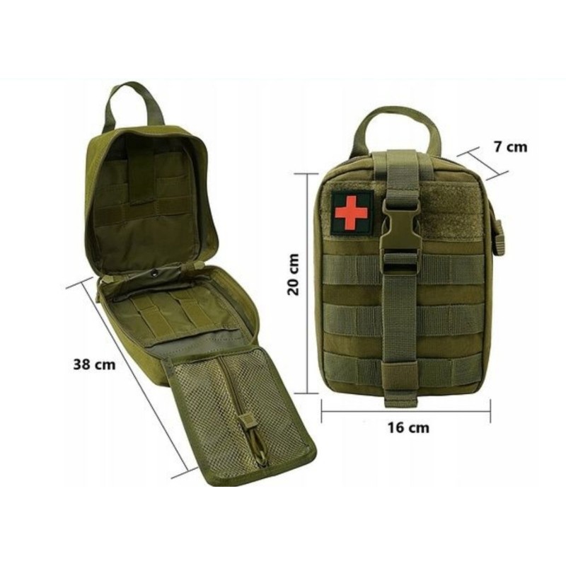 Тактичний підсумок аптечка на пояс олива Military