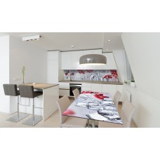 Наклейка вінілова на стіл Zatarga «Червоні Ягоди Лід» 600х1200 мм Z180301st