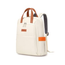 Рюкзак жіночий міський тканинний з відділом для ноутбука iBag Молочний (IBR199O)