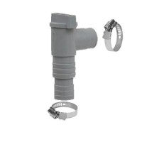 Плунжерний кран InPool 10748, контроль потоку води (1 шт) для басейнів із штуцером до шлангу 3.2 см\3.8 см