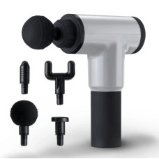 Масажер Для Тіла М'язовий Fascial Gun 320 Масажний Ударний Пістолет Сірий