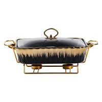 Мармітниця YIWU 1.5 л Чорно-золотий (HP1047)