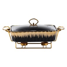 Мармітниця YIWU 1.5 л Чорно-золотий (HP1047)