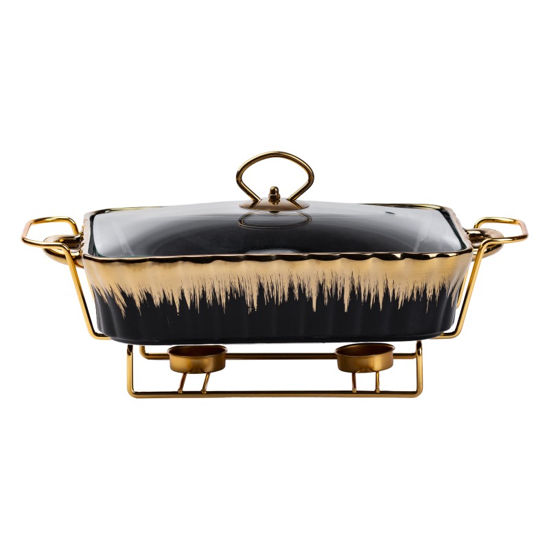 Мармітниця YIWU 1.5 л Чорно-золотий (HP1047)