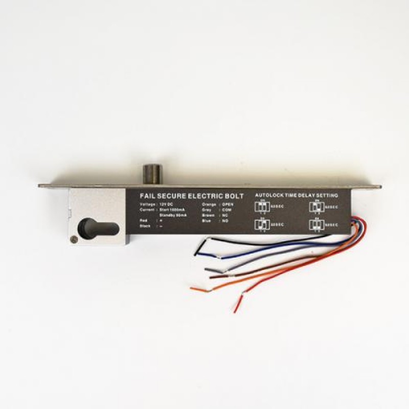 Замок ригельний YB-600B(LED) врізний для системи контролю доступу