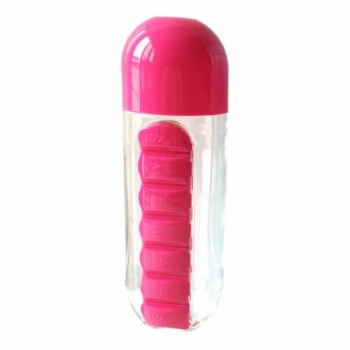 Пляшка для води з пігулкою Pill Vitamin Water Bottle Рожевий (hub_vushdc) в інтернет супермаркеті PbayMarket!