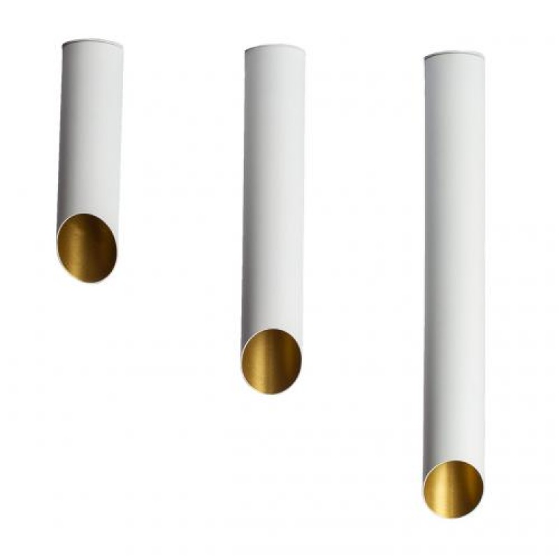 Світильник стельовий MSK Electric Slice під три лампи Е27 NL 382819 WH+GD білий+золото всередині