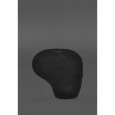 Килимок для мишки Грушка із натуральної шкіри чорний Crazy Horse BlankNote