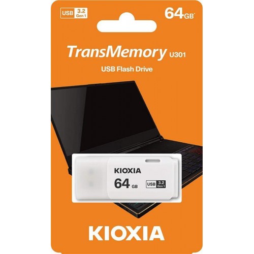Флеш-накопичувач USB3.2 64GB Kioxia TransMemory U301 White (LU301W064GG4)