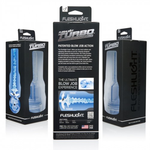 Мастурбатор Fleshlight Turbo Thrust Blue Ice (імітатор мінету) в інтернет супермаркеті PbayMarket!