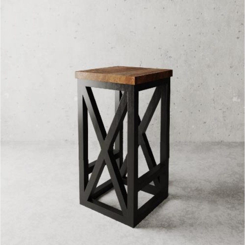 Барний стілець у стилі Loft NS-180 830x380x380 мм Черный