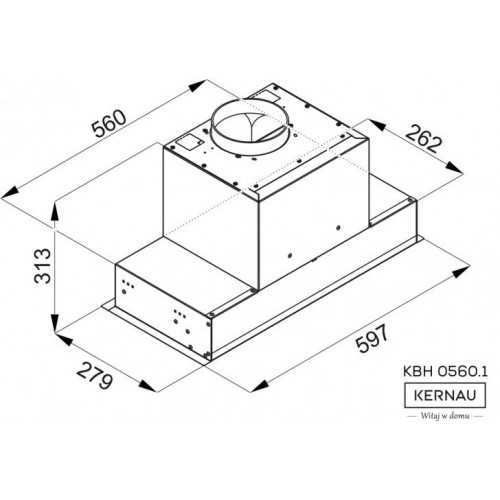 Витяжка вбудована Kernau KBH 0560.1 B GESTURE в інтернет супермаркеті PbayMarket!