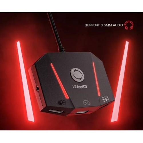 Адаптер-конвертер (HUB) LEADJOY VX AimBox для ігрової клавіатури та миші сумісний PS4/N-Switch/Xbox One series X/S в інтернет супермаркеті PbayMarket!