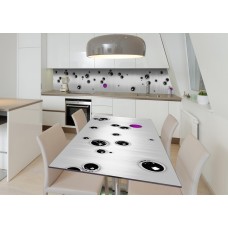 Наклейка 3Д вінілова на стіл Zatarga «Чорна точка» 650х1200 мм (Z182545/1st)