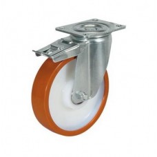 Колесо поворотне Standart з кріпильною панеллю та гальмом DC Di Candia 100 мм (4204-ST-100-R)