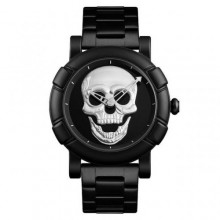 Наручний чоловічий годинник Skmei Skull 9178 Чорний (1077593889)