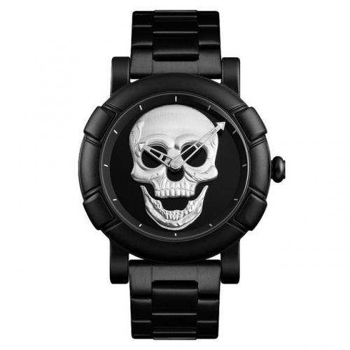 Наручний чоловічий годинник Skmei Skull 9178 Чорний (1077593889) Наручний чоловічий годинник Skmei Skull 9178 Чорний (1077593889)
