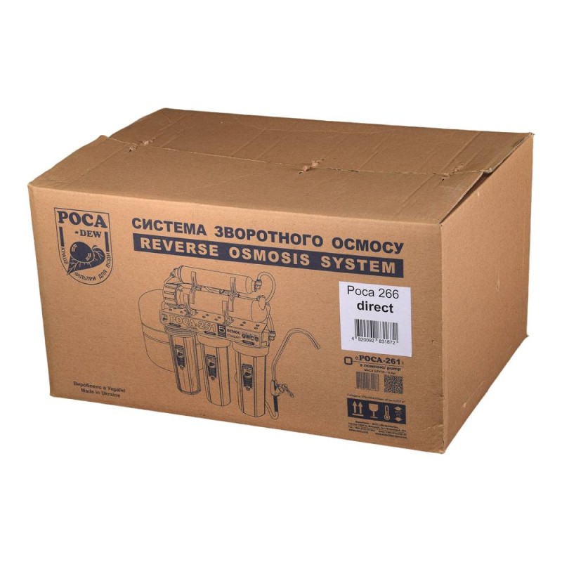 Зворотний осмос DIRECT Роса 266 Фільтр зворотного осмосу під мийку