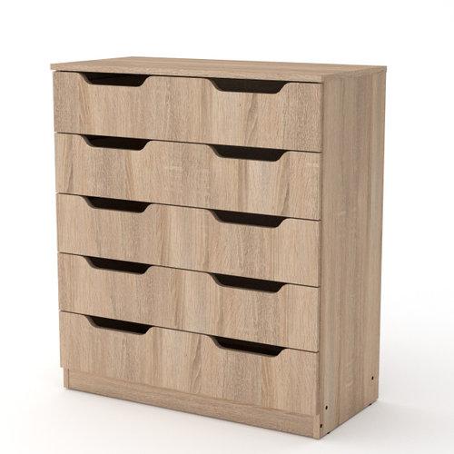 Комод для речей Компанит Дуб сонома 5М Комод для речей Компанит Дуб сонома 5М