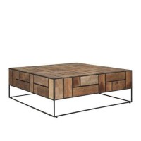 Кавовий журнальний столик у стилі Loft NS-655 410x1000x1000 мм Черный