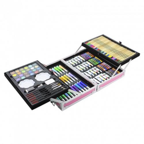 Набір для малювання та творчості No Brand ART set Єдиноріг дитячий в алюмінієвій валізі 145 предметів для юного художника Рожевий Набір для малювання та творчості No Brand ART set Єдиноріг дитячий в алюмінієвій валізі 145 предметів для юного художника Рожевий