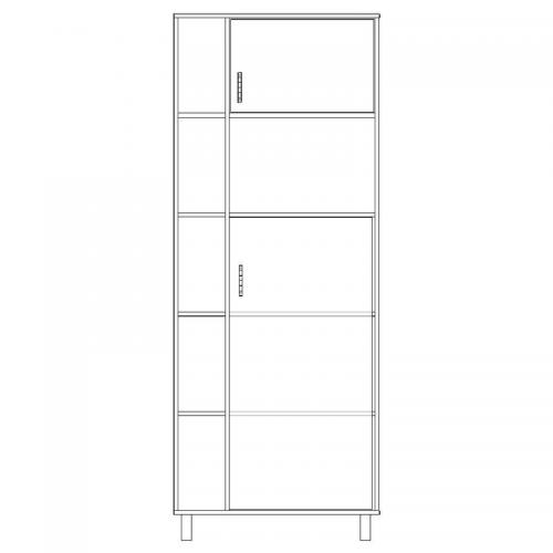 Шафа-Пенал Тиса Мебель ШС-811 Дуб сонома 205x35x80 см Шафа-Пенал Тиса Мебель ШС-811 Дуб сонома 205x35x80 см